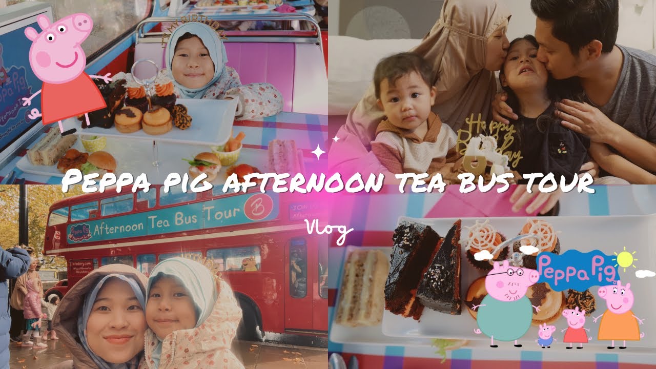 Peppa Pig Afternoon Tea Bus Tour in London!! | Happy Birthday to me 🥳