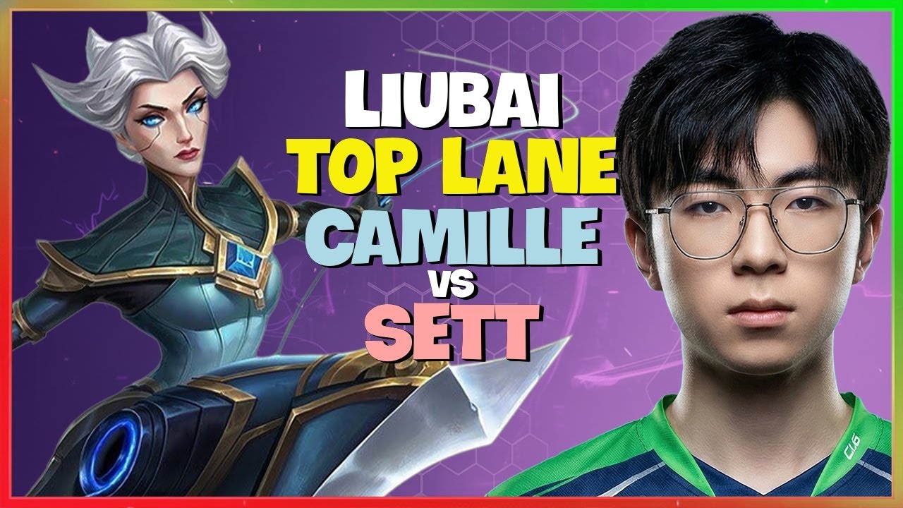 Rank 1 Camille : When Camille meets Sett at Challenger Match He is WRECKING Top Lane - Engsub