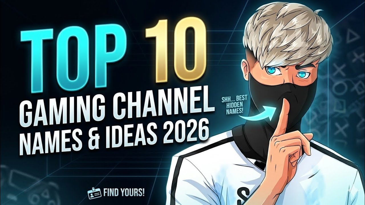 Top 10 Gaming Channel Names & Ideas || Best Unique Gaming Channel || Gaming channel name ideas 2026