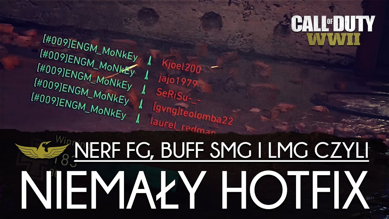 🐧 WW2 | Nerf FG42 / Buff SMG, LMG i Shotguna :/