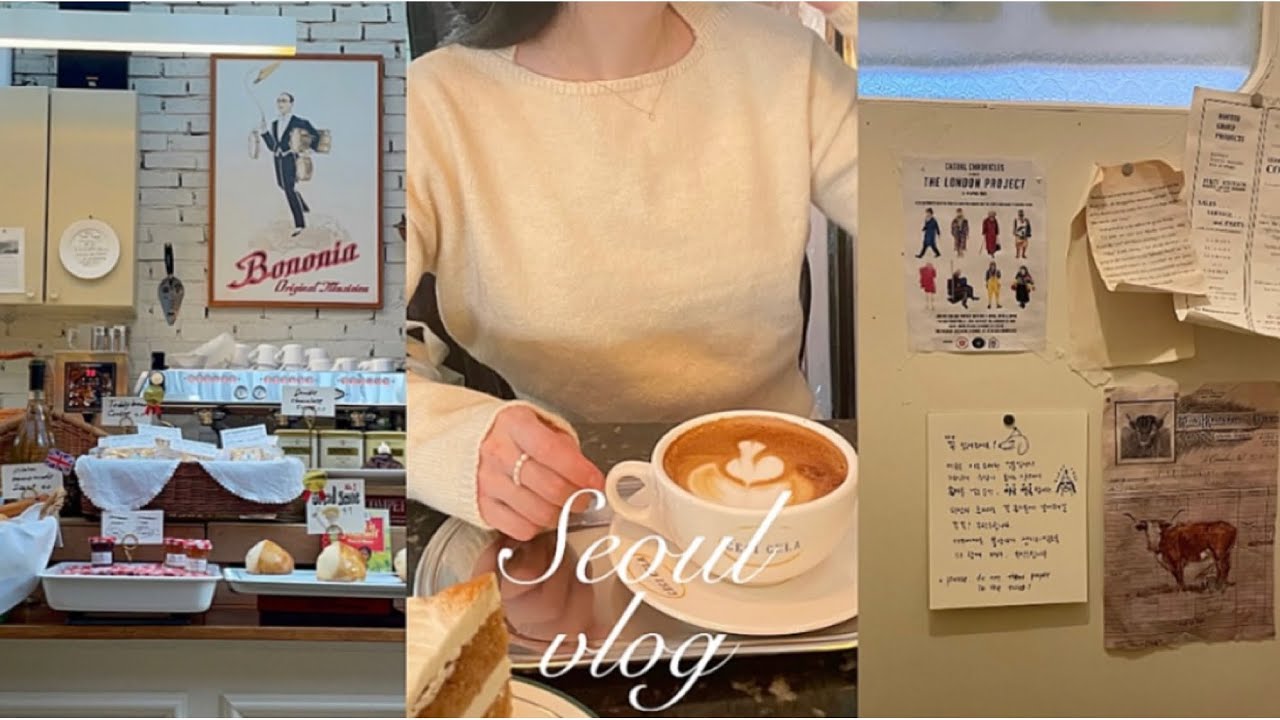 vlog ｜久々の韓国旅行🛩 ｜大学生最後の春休み🌸 ｜明洞 弘大 ｜お洒落カフェ☕️ ｜ ショッピング🛒