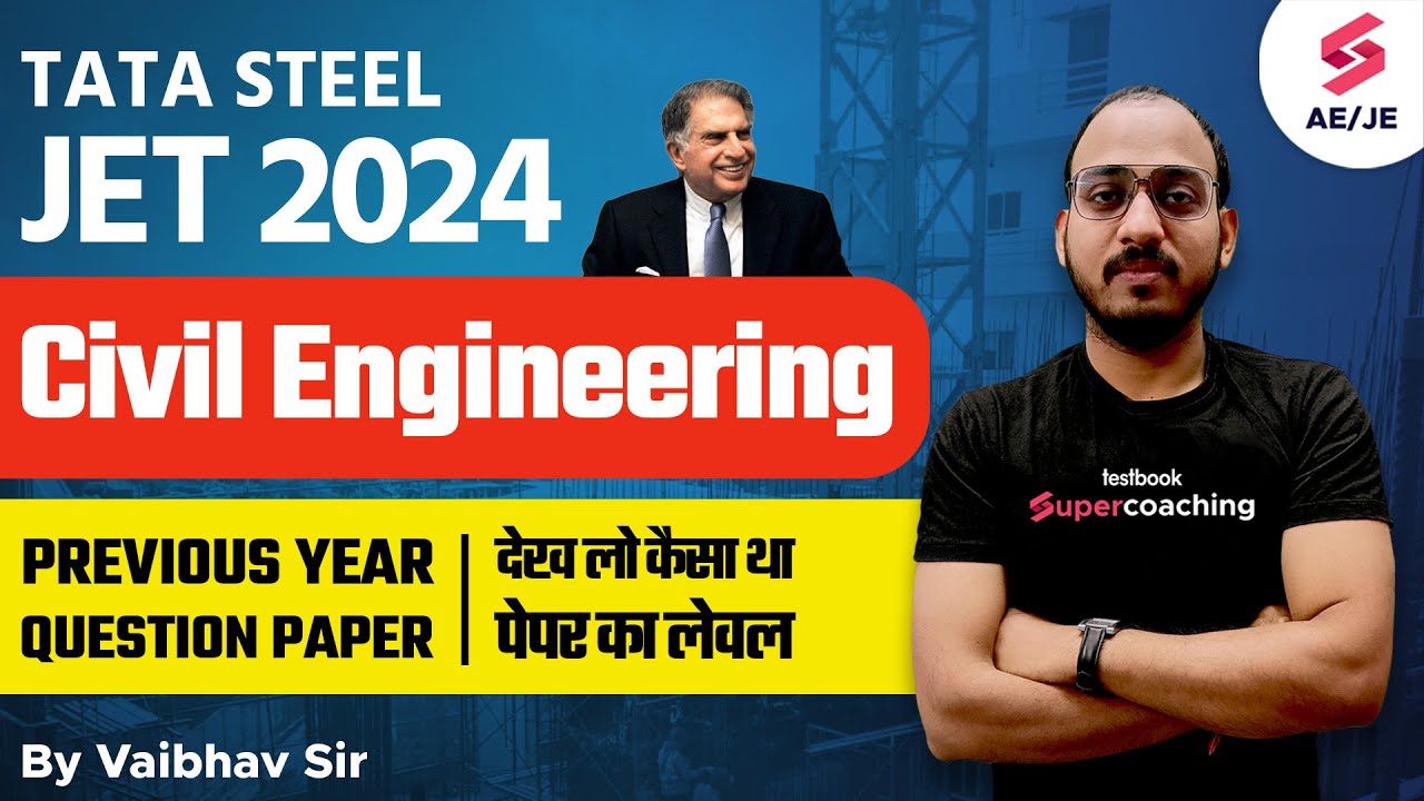 TATA Steel JET Previous Year Question Paper Civil | Tata Steel JET 2024 Vacancy | By Vaibhav Sir