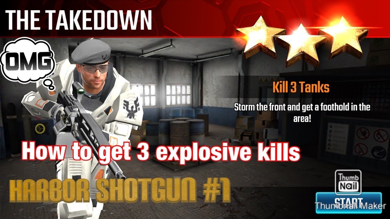 The Takedown, Sniper Strike Special Ops mission #1- Harbor (shotgun/zone 11)