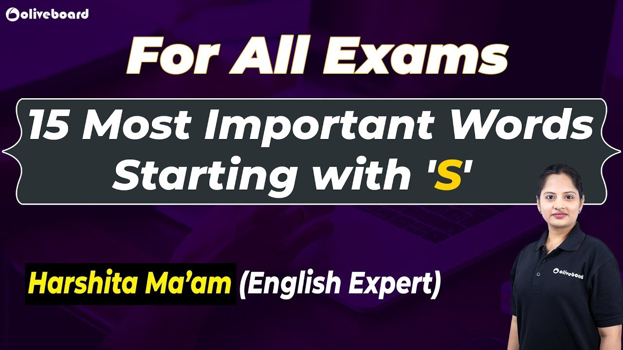 Frequently asked Words in Competitive Exams | Words with the Letter 'S' | Vocab Builder Series