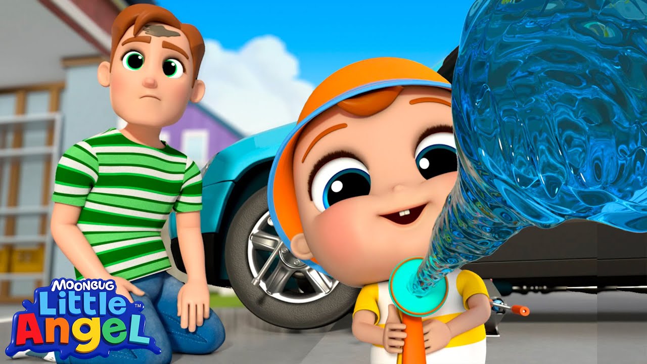 SUPER DAD Songs! | Little Angel Kids Songs & Nursery Rhymes