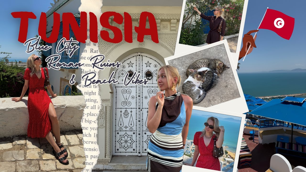 TUNISIA Vlog | Carthage Ruins, Sidi Bou Said & Coastal Fun | anyaeverywhere