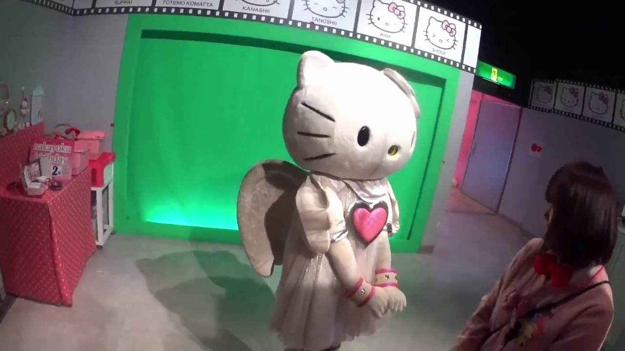 ハーモニーランドのキティキャッスルでキティちゃんと絶叫マシンのお話をしたよ (2017.2.27)