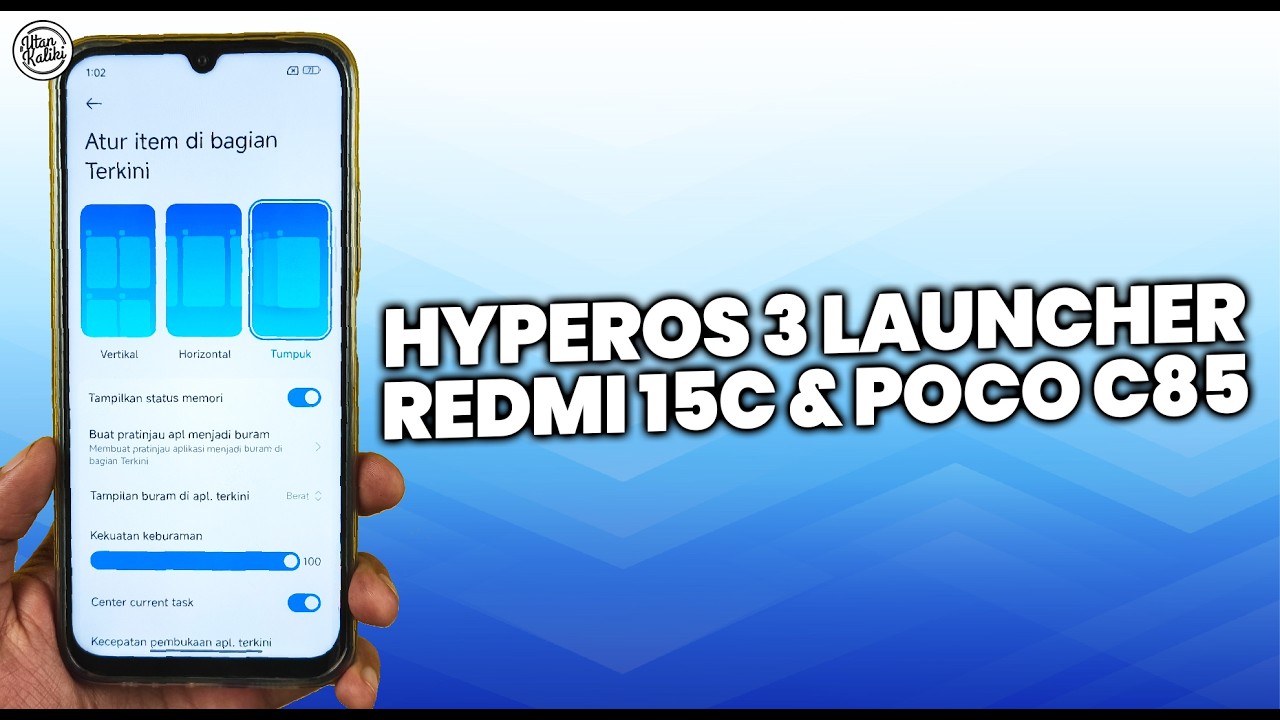 KEREN! Cara Pasang HyperOS 3 Launcher Terbaru di REDMI 15C - ADA FITUR ANIMASI BUKA APLIKASI!
