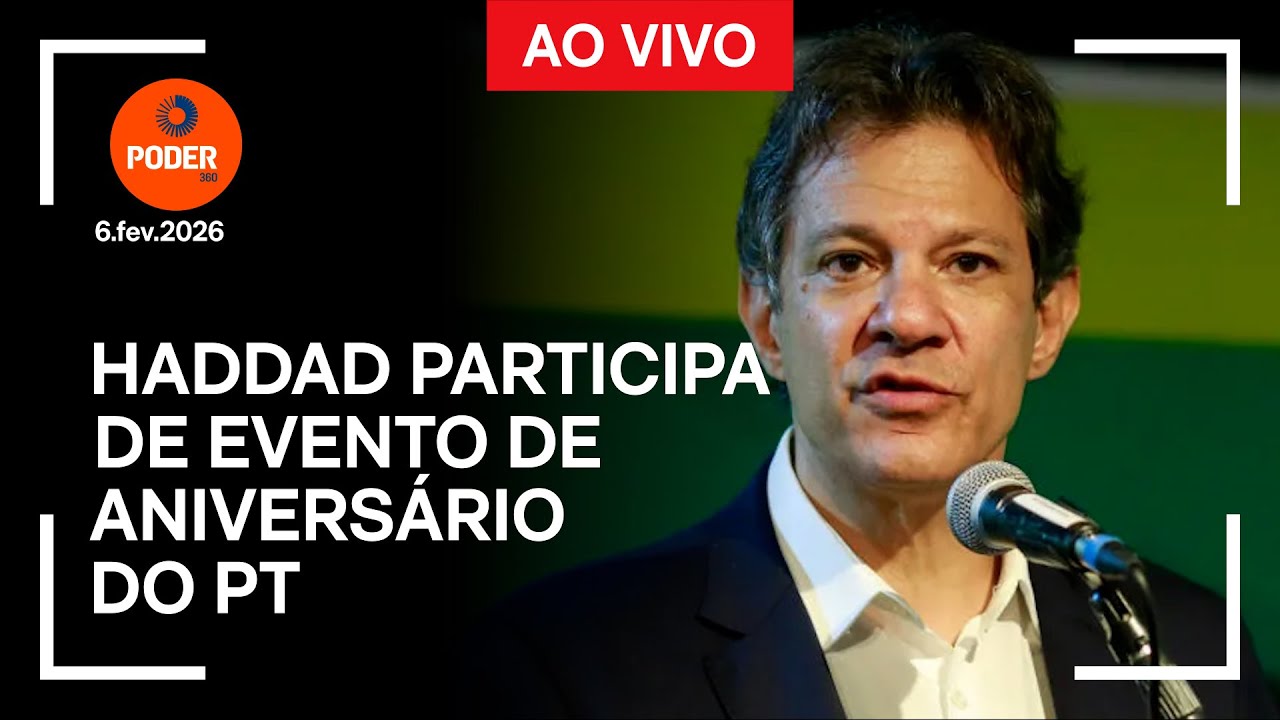 Ao vivo: Haddad participa de evento de aniversário do PT
