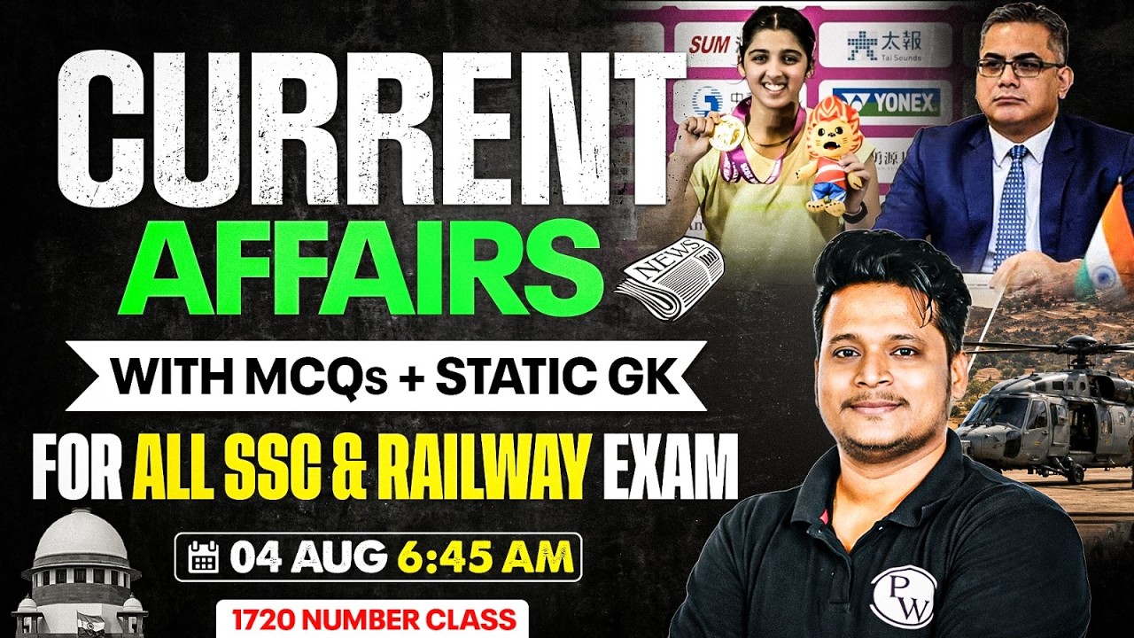 Current Affairs Today | 04 August Current Affairs 2026 | Daily Current Affairs By Raja Sir