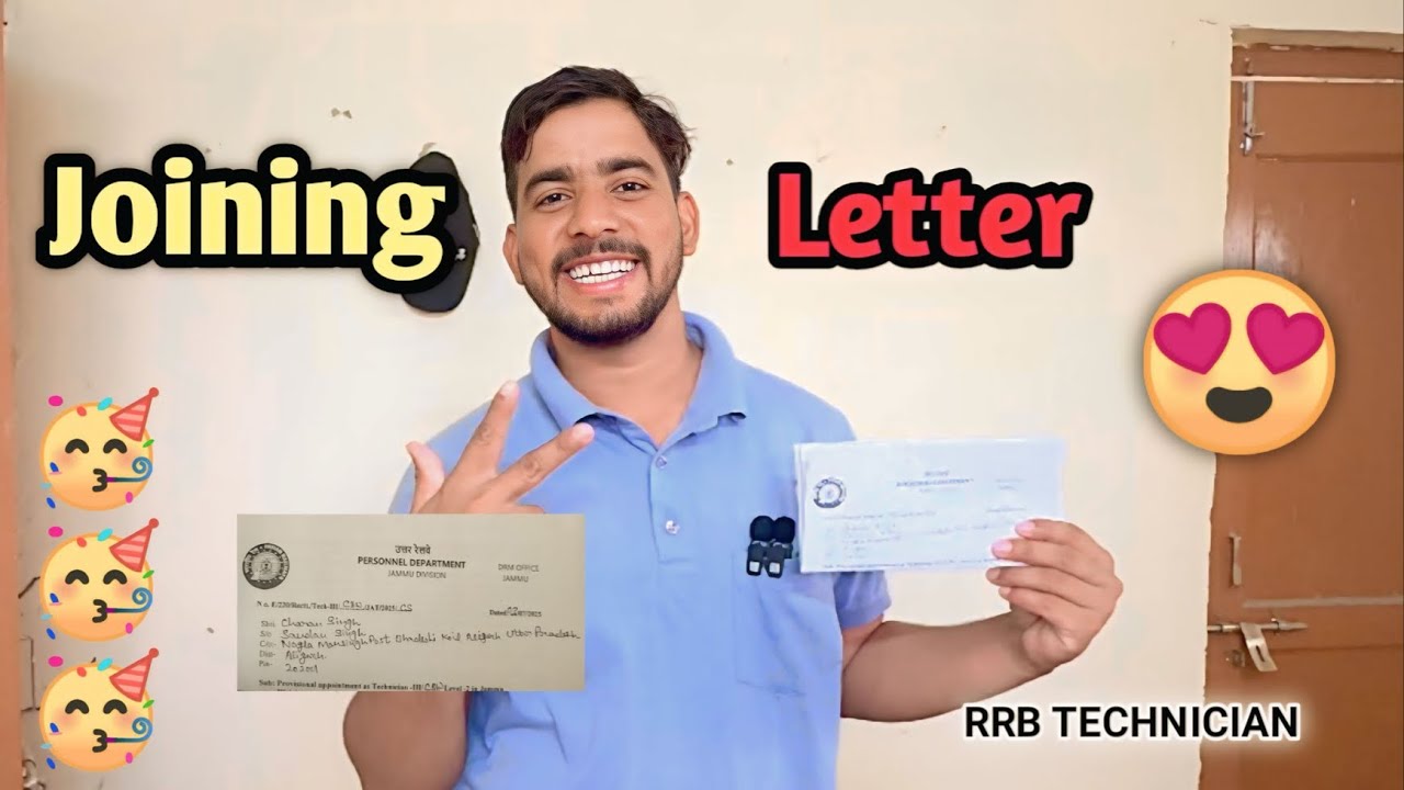 Finally Railway Joining Letter 📩 #railway