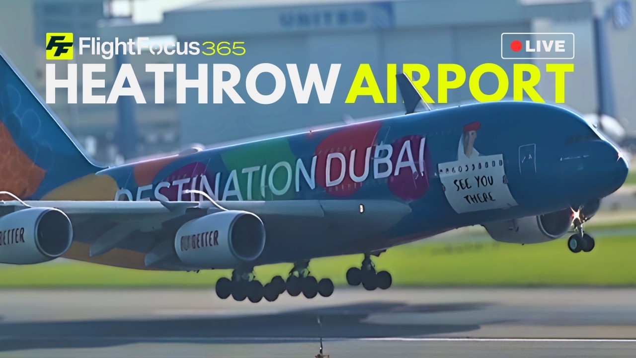 Heathrow Airport Live - Sunday 8th March 2026