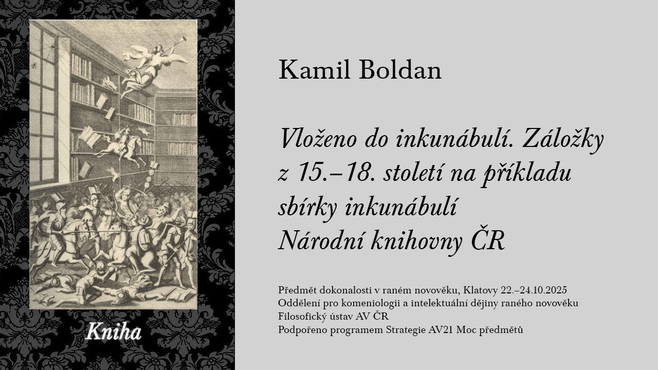 K. Boldan. Vloženo do inkunábulí