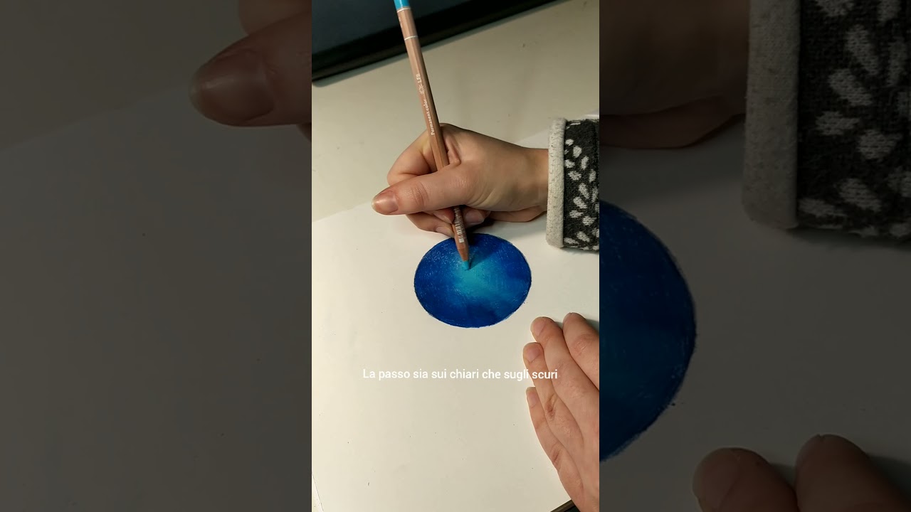 disegnare un cielo stellato con le matite colorate