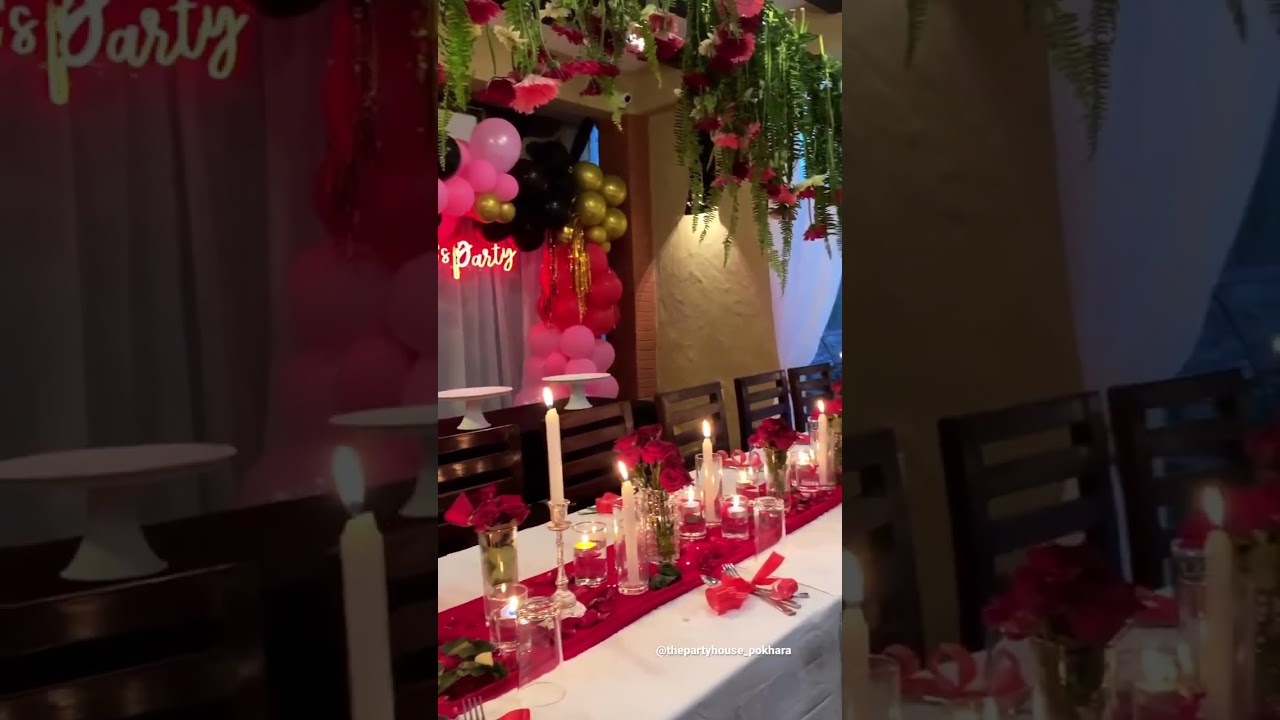 Romantic Dinner Table Styling | Table Setup ideas | Floral & Candles centerpiece | Valentine 2023