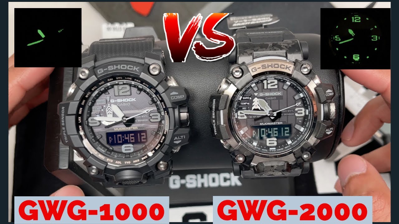 G-Shock Mudmaster GWG1000 VS NEW GWG2000, comparison and difference and more GWG-1000 GWG-2000