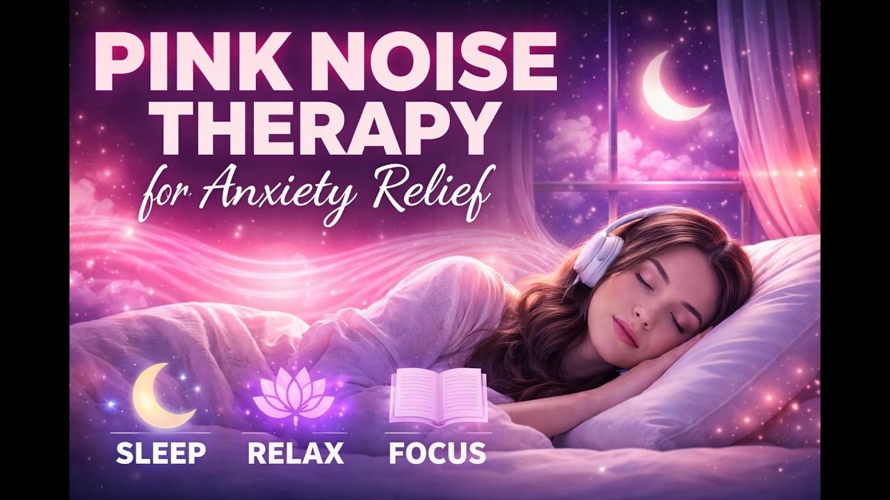 Pink Noise Therapy for Anxiety and Insomnia Relief: Focus, Relaxation & Sleep Aid