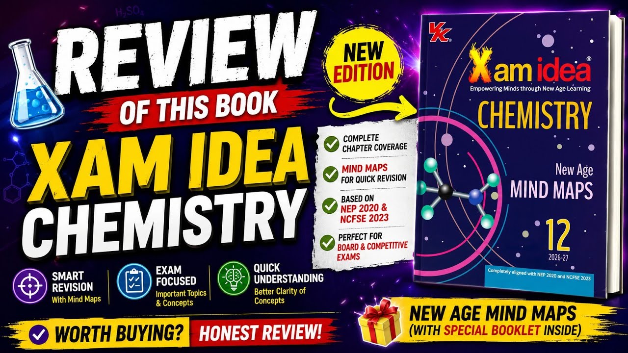 Xam idea CBSE Class 12 Chemistry Question Bank Review | CBSE Class 12 Chemistry Xam Idea Question...
