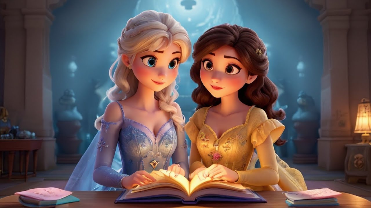 🆕Elsa and Belle:❄️Library of Ice Magic❄️| Bedtime story for kids✨
