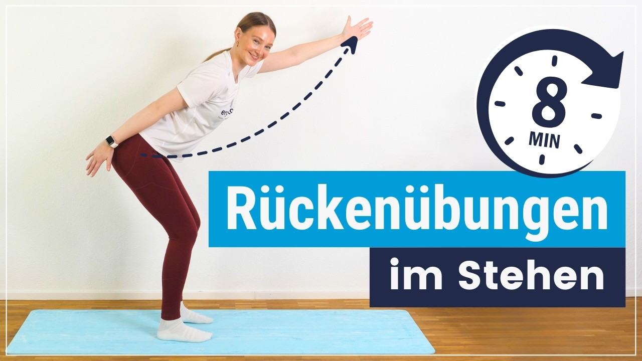 Rückenschmerzen im Büro? Diese Übungen im Stehen helfen sofort!
