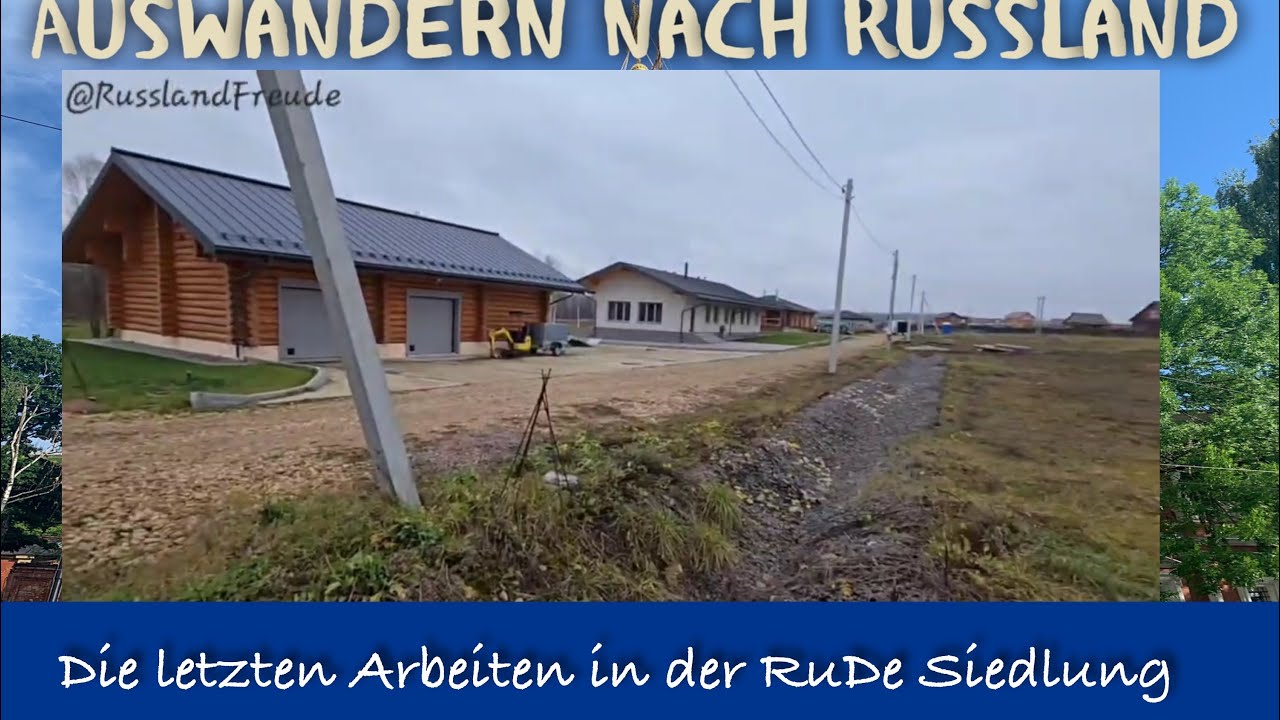 Die letzten Arbeiten vor der Winterpause in der RuDe Siedlung. 