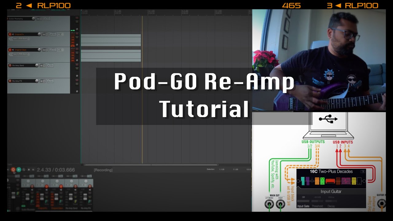 Pod Go ReAmp Tutorial