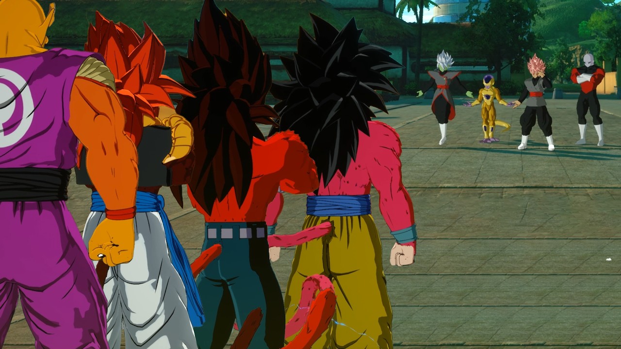 Goku SSJ4, Orange Piccolo, Vegeta SSJ4 & Gogeta SSJ4 vs Powerful Villains