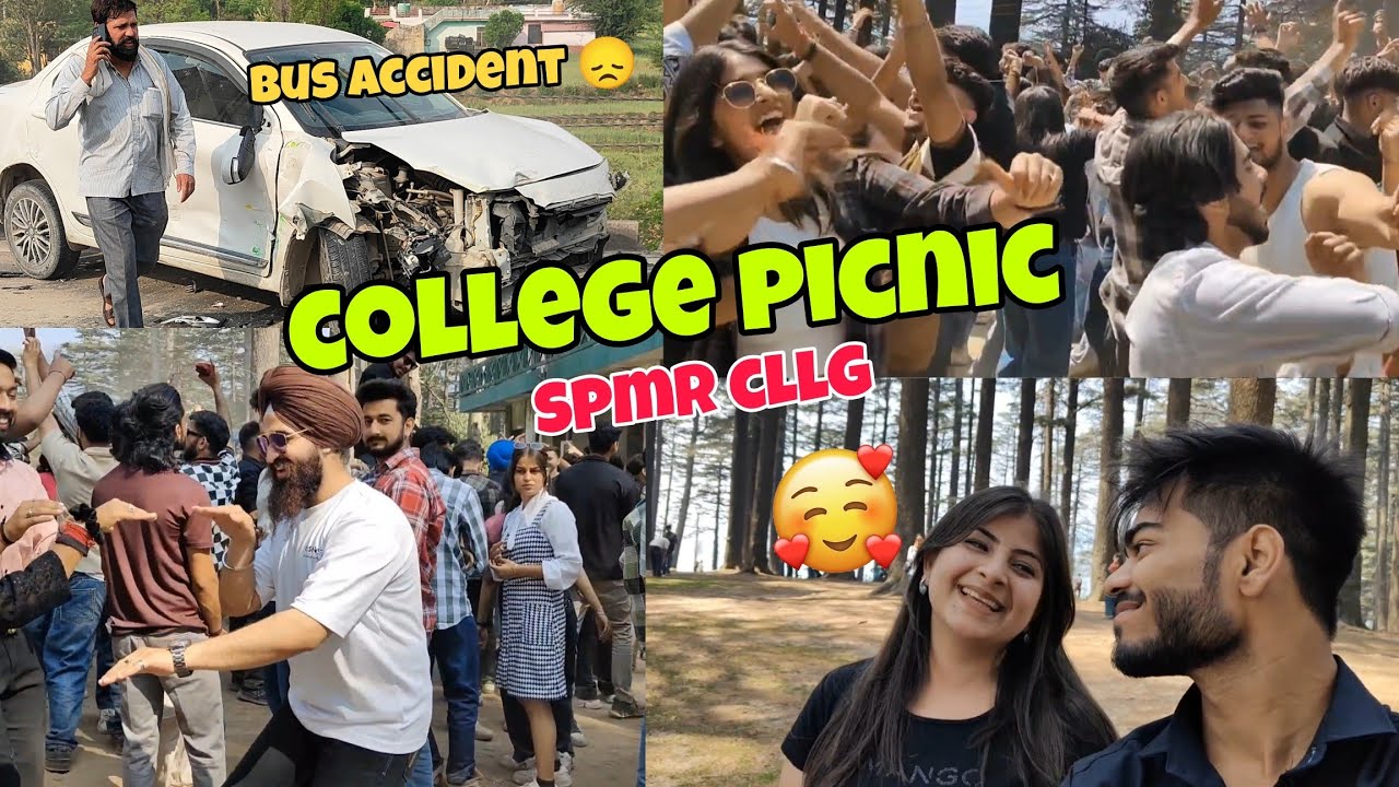 My college picnic (Patnitop📍) | Bus accident 😞 | commerce college JAMMU picnic 2025