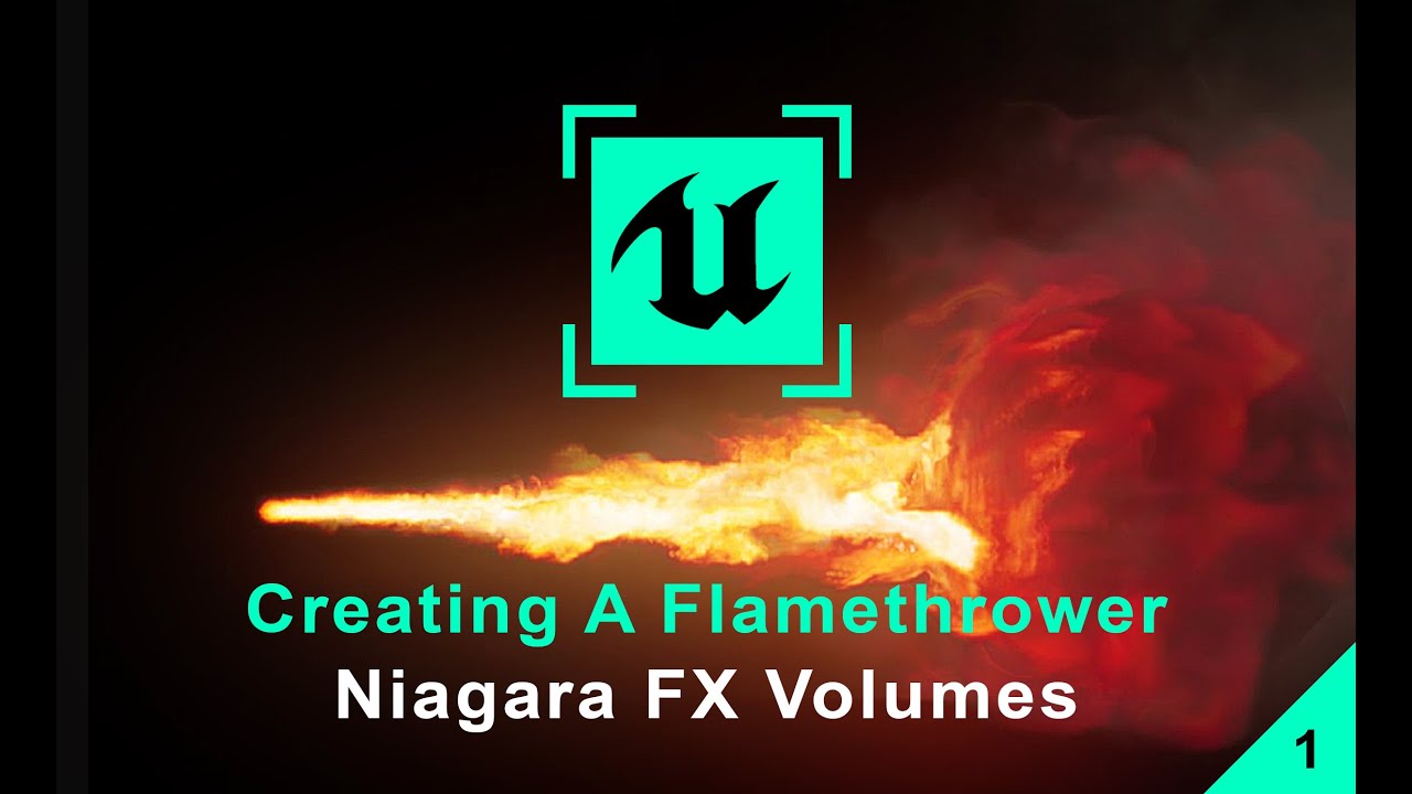 Учебник Unreal Engine 5 — Niagara Fluids — Огнемёт [1/2]