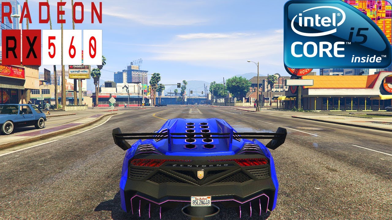 GTA 5 Test On RX 560 | i5 4590 | 1080p Gameplay