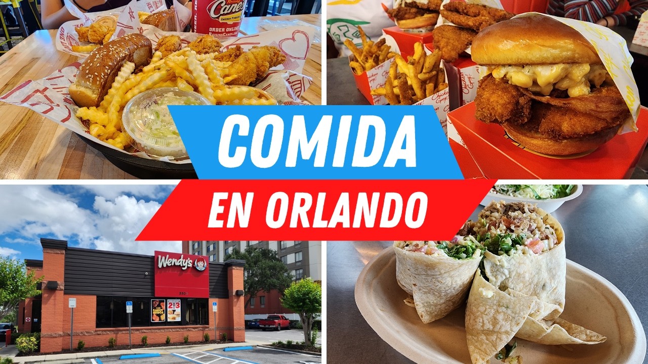 Dónde COMER en Orlando? 🍔🍕 Restaurantes SIN GASTAR mucho! 💵✨