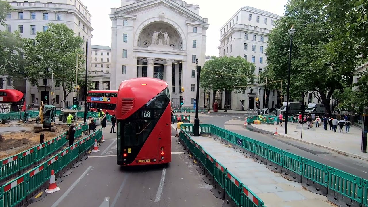 London BUS Ride 🇬🇧 Route 59 - EUSTON to STREATHAM HILL via Holborn, Waterloo, Kennington, Brixton 🚌