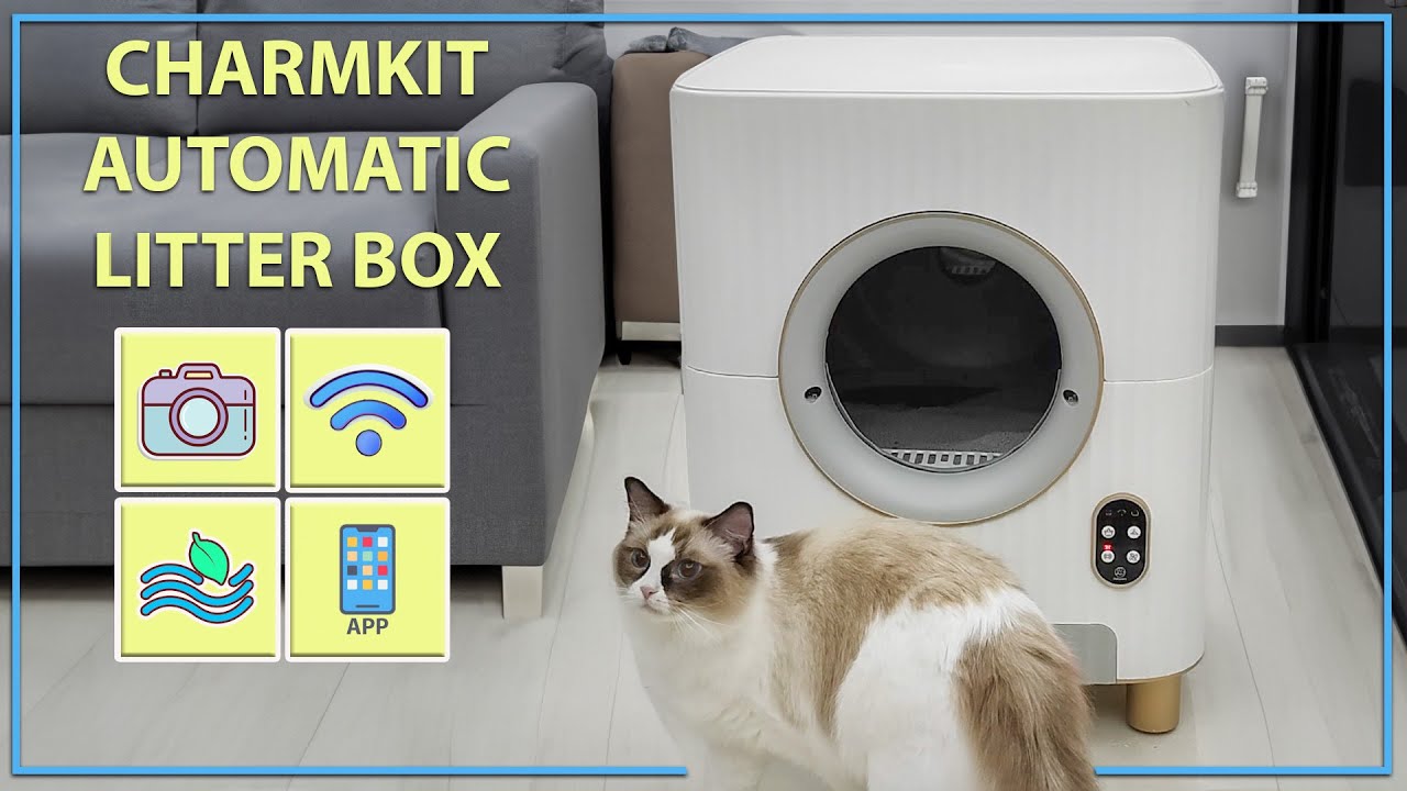 No Effort, No More Stinky Room!! Charmikit - Automatic Litter Box