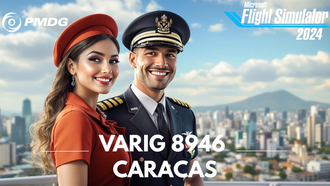 MSFS2024 | PMDG | 777-200ER | VARIG | Scenic Landing Caracas w/BeyondATC