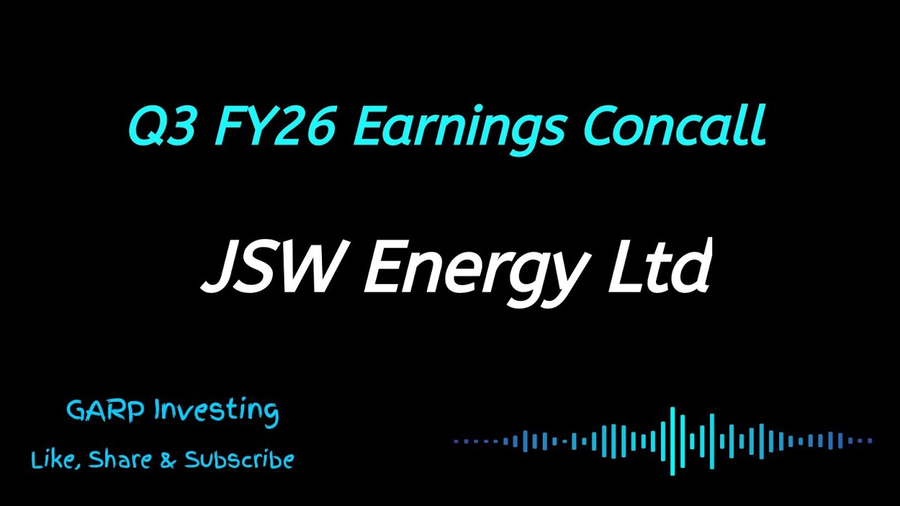 JSW Energy Concall Q3 FY26 Earnings | JSW Energy Conference Call 
