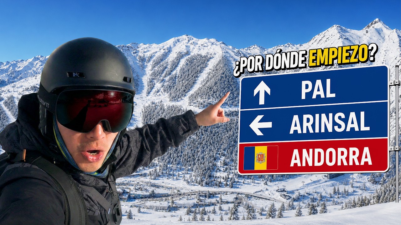 Cómo ir y volver esquiando entre PAL y ARINSAL 🧭 RUTA paso a paso ANDORRA