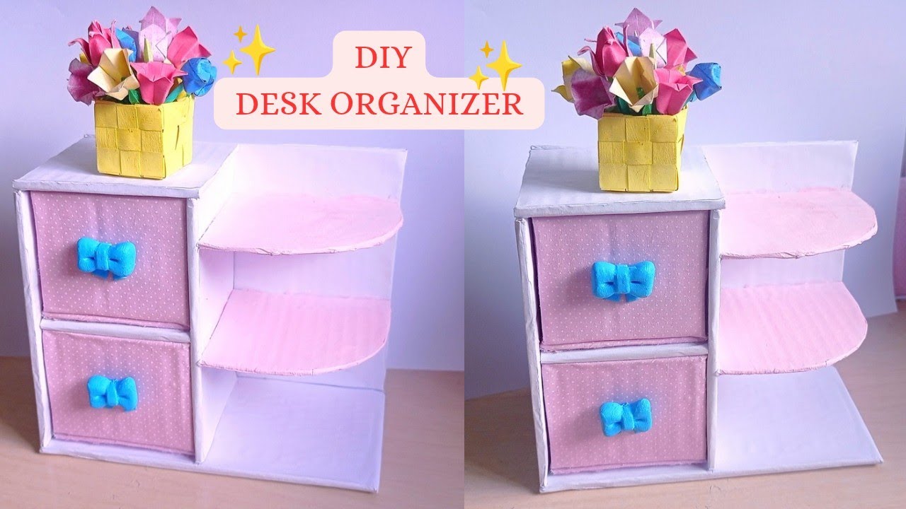 DIY DESK organizer/crafts/tutorial