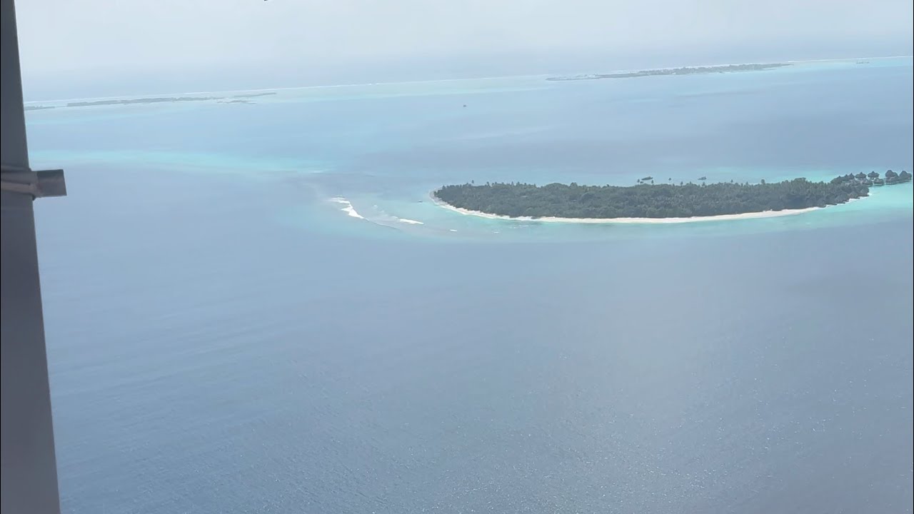 Seaplane Journey Maldives Coco Palm Dhuni Kolhu Maldives Baa Atoll Island 360 view landing travel