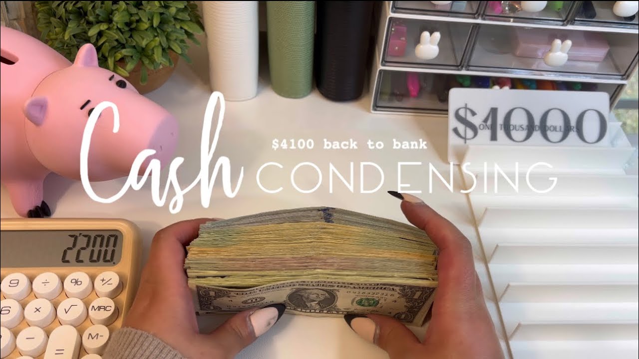 Cash CONDENSING | BILL exchange | $4100 back to bank!!💰
