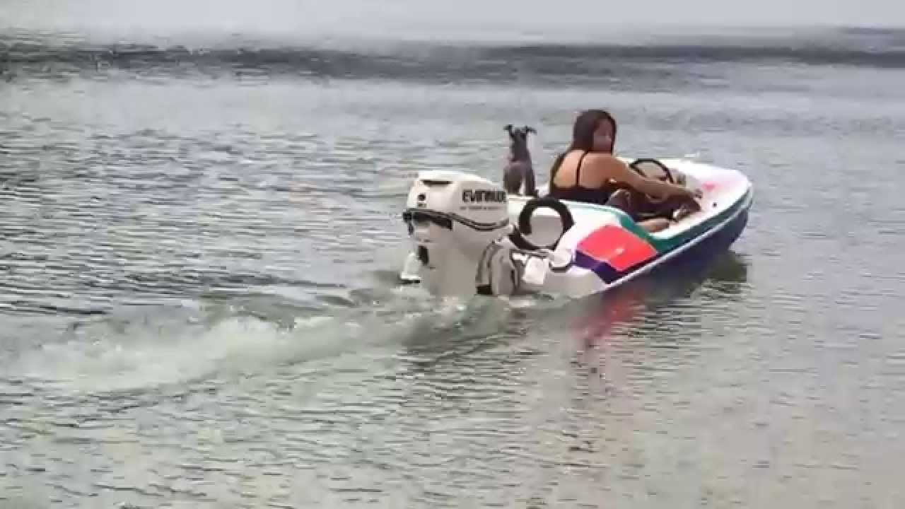 Mini boat addictor 30hp evinrude etec 2014