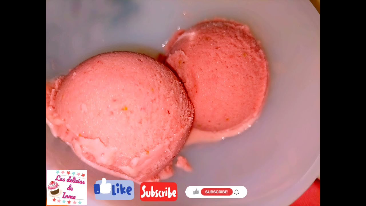 El mejor helado de fresa que podrás hacer!! super fácil