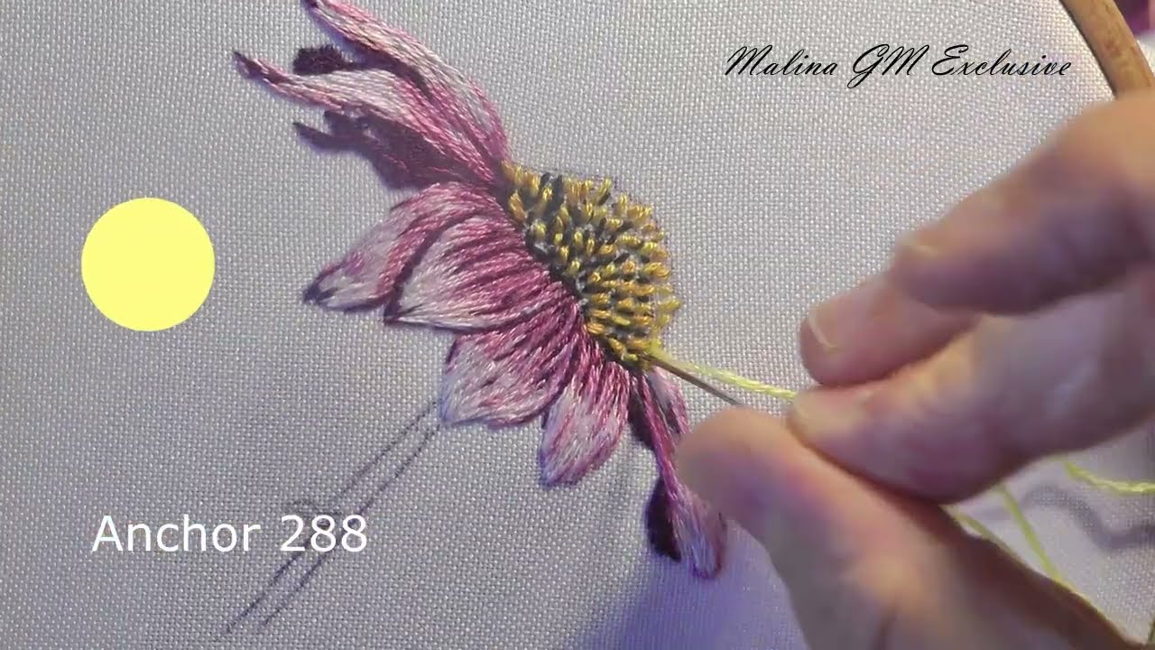 Art Embroidery: Cosmos bipinnatus - The Native Flower of America