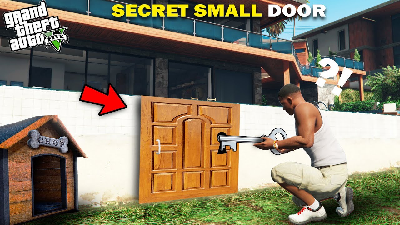 GTA 5 : Franklin Found Secret Bunker Near Franklin's Backyard in GTA 5.. (GTA 5 Mods)
