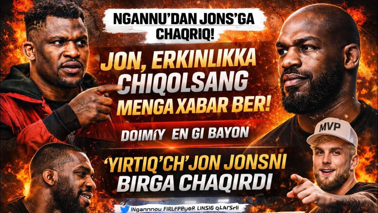 Frensis Ngannu Jon Jonsga ochiq murojaat qildi #ufc #mma #shorts #jonjones