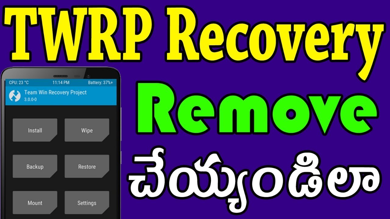 How to remove twrp recovery | how to uninstall twrp recovery |remove twrp recovery from redmi