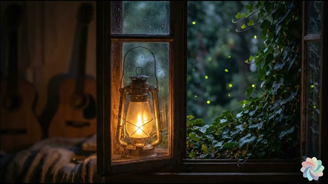 🌿Soft Acoustic Guitar for Sleep & Late Night Calm | Gentle Night Ambience