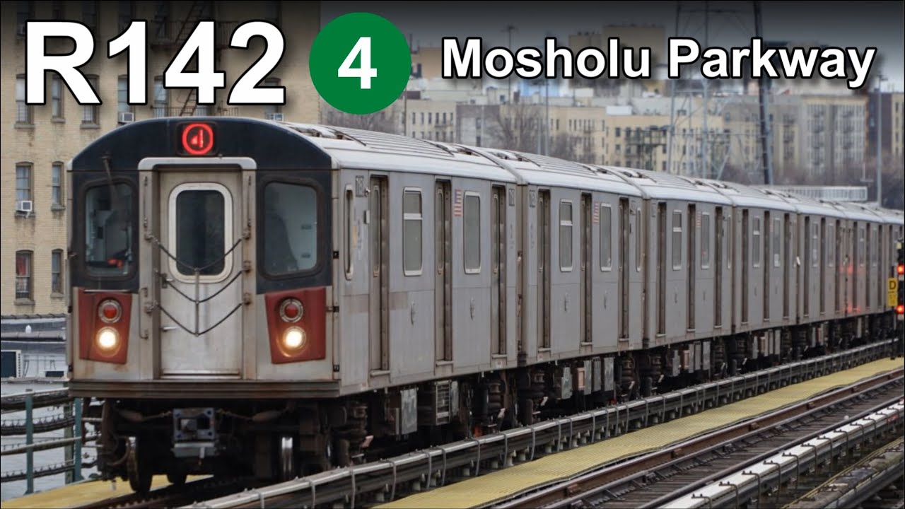 NYC MTA Subway R142 Mosholu Parkway 4 Train Action