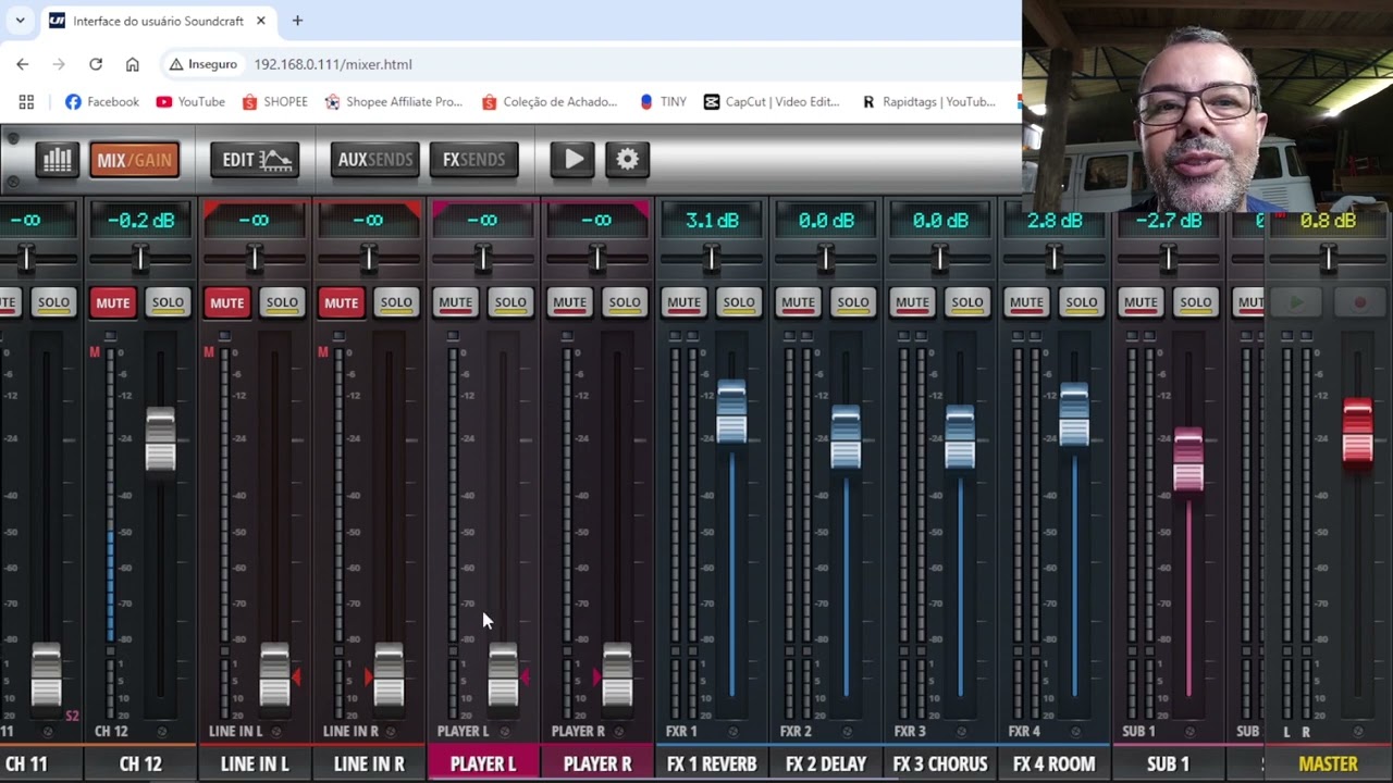Usando os AUX da Ui16 - Dicas e super aula sobre os recursos de auxiliares desta mix digital