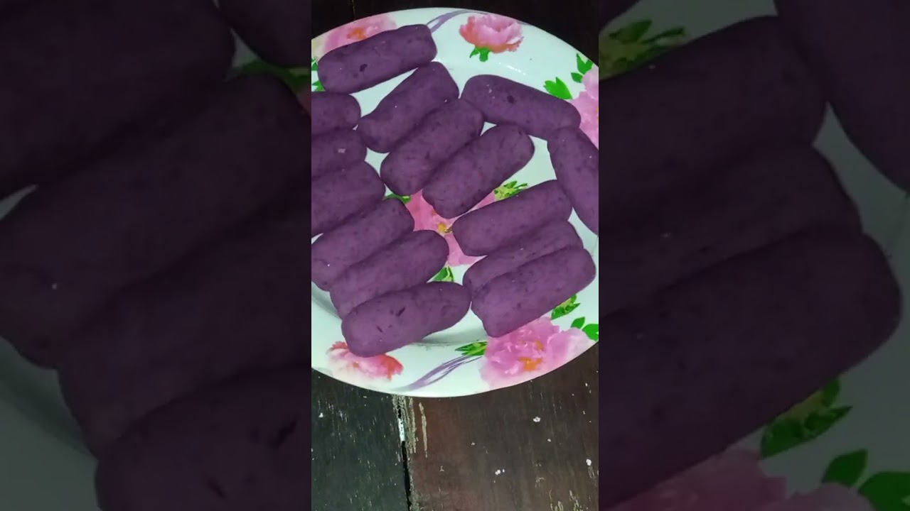 punya ubi ungu...bikin cemilan ini aja dijamin enak...resep timus ubi ungu.