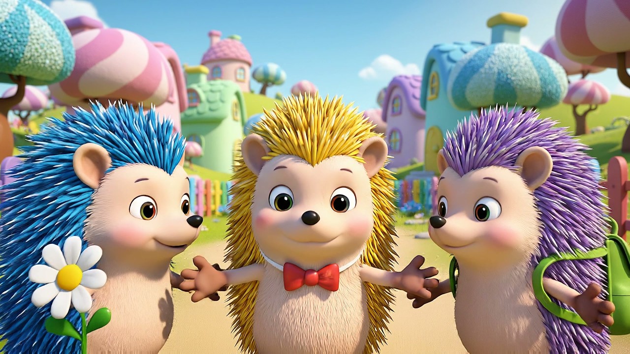 Cinco Pequeños Amigos Erizos se Mueven | Canciones de Animales y Movimiento